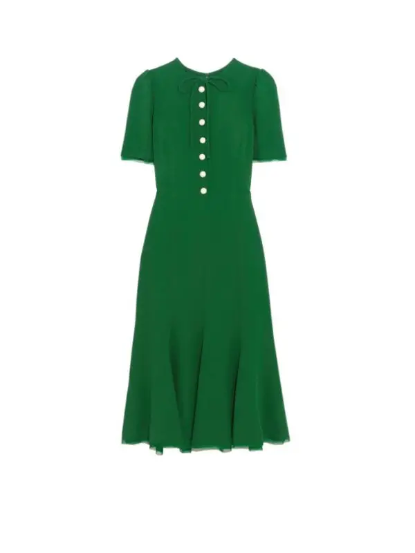 Dolce and Gabbana Green Midi Dress