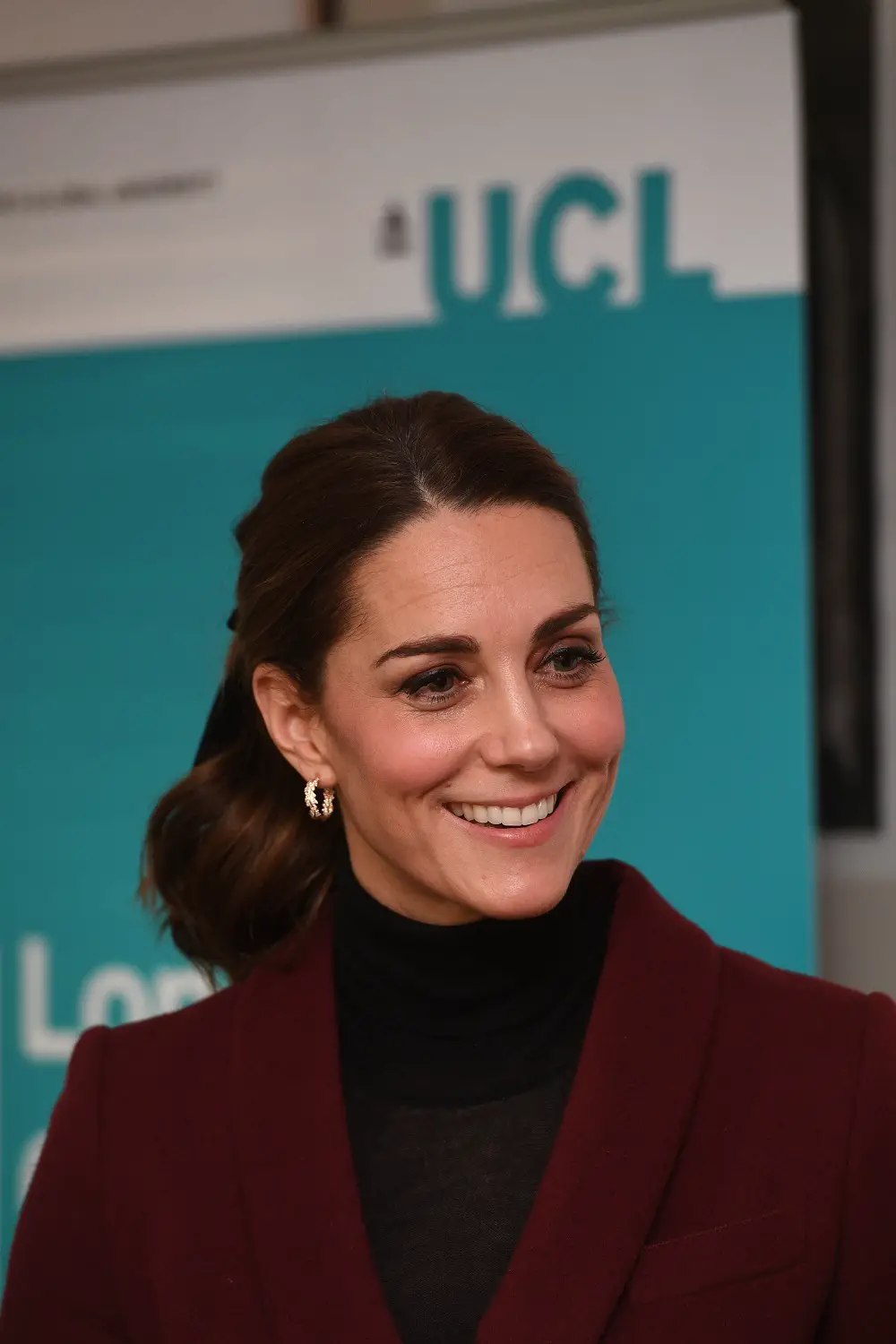 The Duchess of Cambridge's embargoed appearance in familiar burgundy Skirt Suit
