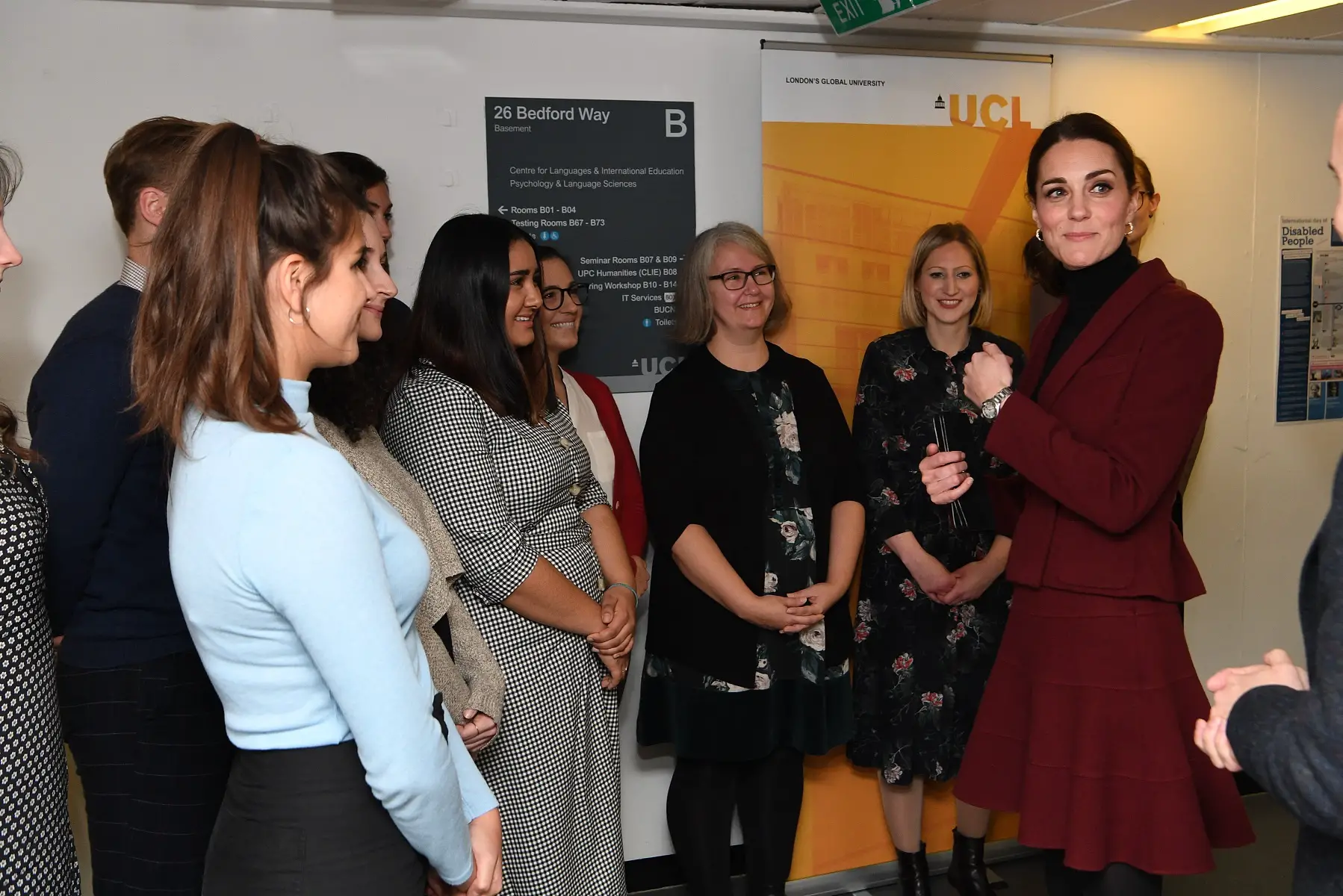 Duchess of Cambridge Catherine met with UCL Developmental Risk & Resilience Unit staff, and students from the Psychology and Language Science