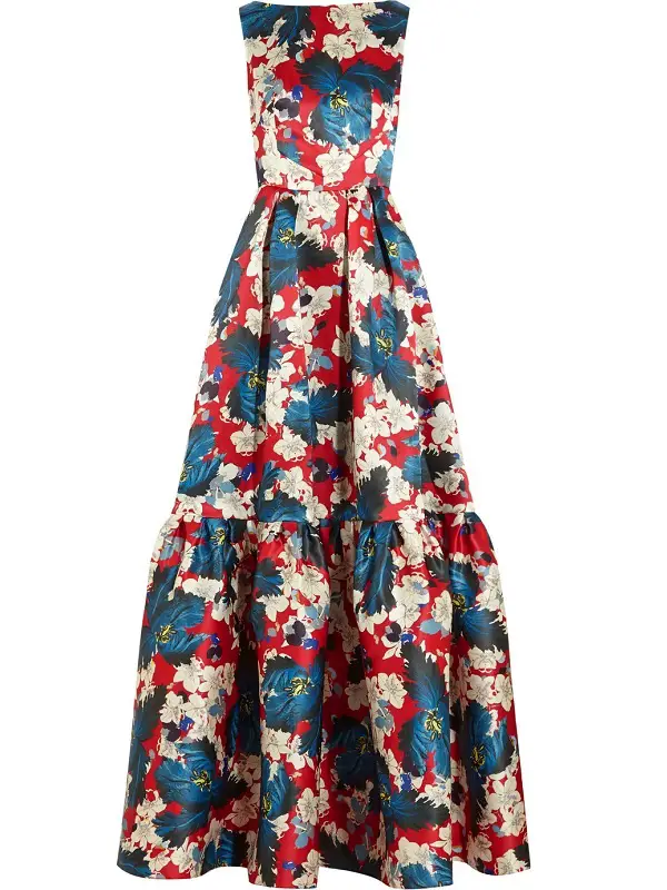 I would love to see this Erdem Alouette Printed Silk-Gazar Gown coming back 