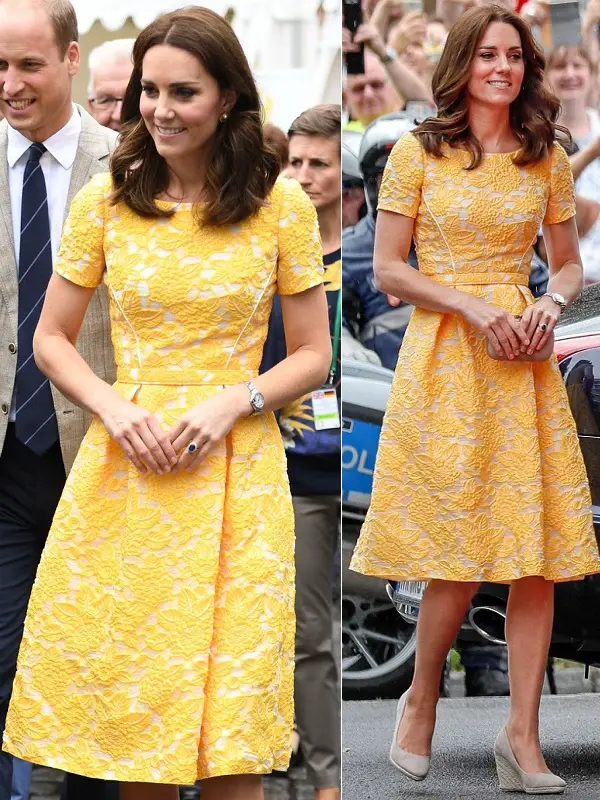 Jenny Packham Floral Jacquard Dress | RegalFille | Duchess Kate