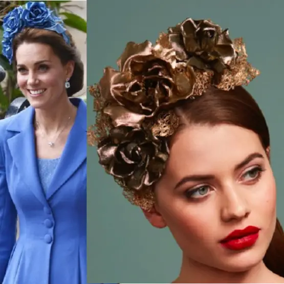 Juliette Millinery Golden Rose Headband