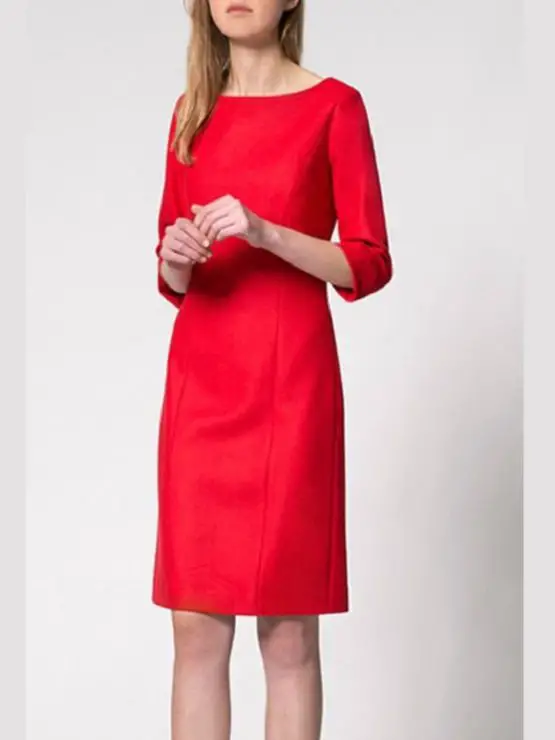 Katherine Hooker Ascot Red Shift Dress