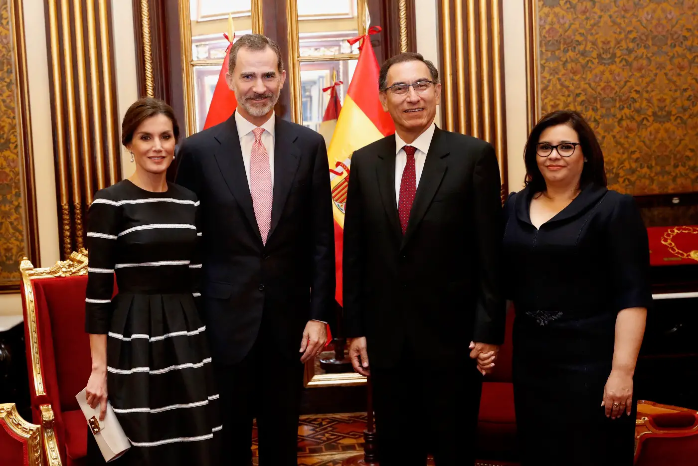 Queen Letizia of Spain on the Day one of the Peru visit