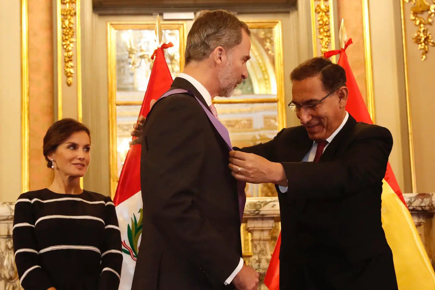 Letizia and Felipe received warm welcome on the day one of Peru