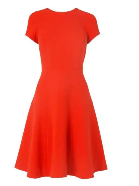 LK Bennett Eugenia Skirted Red Dress