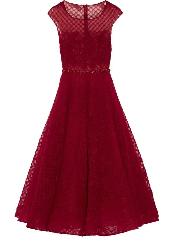 Marchesa Notte Embellished tulle midi dress | RegalFille | Duchess