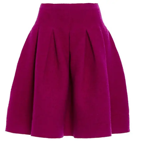 The Duchess of Cambridge wore Oscar De La Renta Pruple Skirt
