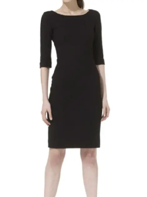 Amanda Wakeley Sculpted Felt Seamed Dress - Black