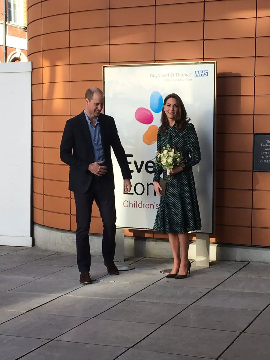 The Duke and Duchess of Cambridge visited Evelina London