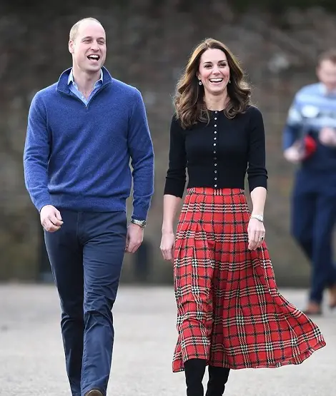 Duke and Duchess of Cambridge hosted a Christmas Party at Palace