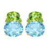 Kiki McDonough Classic Blue Topaz and Diamond Earrings