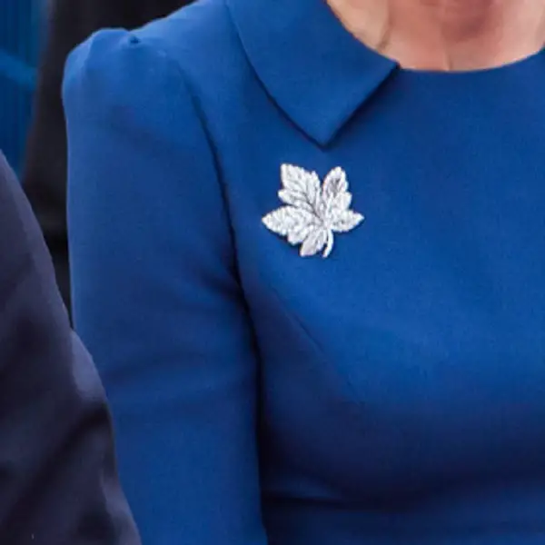 The Duchess of Cambridge wore Maple Leaf Brooch during Canada visit