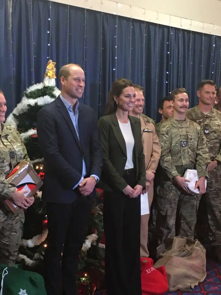 The Duke and Duchess of Cambridge visited armed forces in Cyprus ahead of Christmas