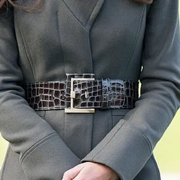 The Duchess of Cambridge wore Reiss Betony Belt