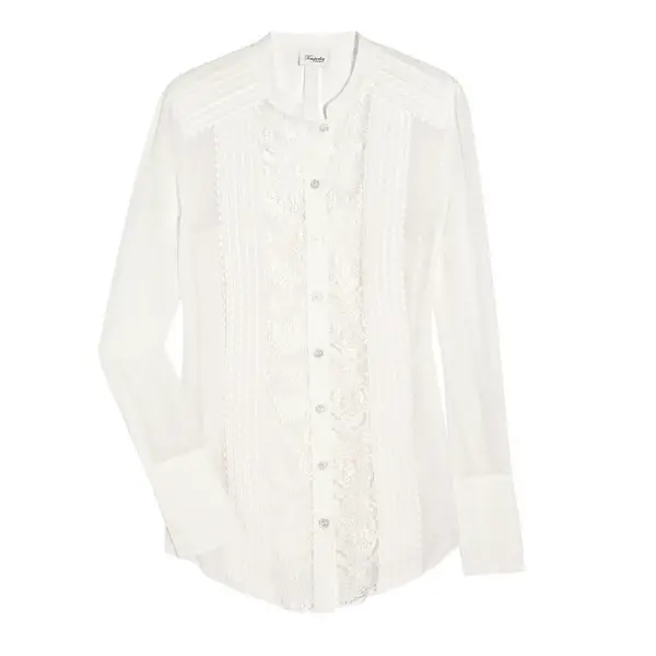 Temperley London Rodeo cotton and silk-blend shirt
