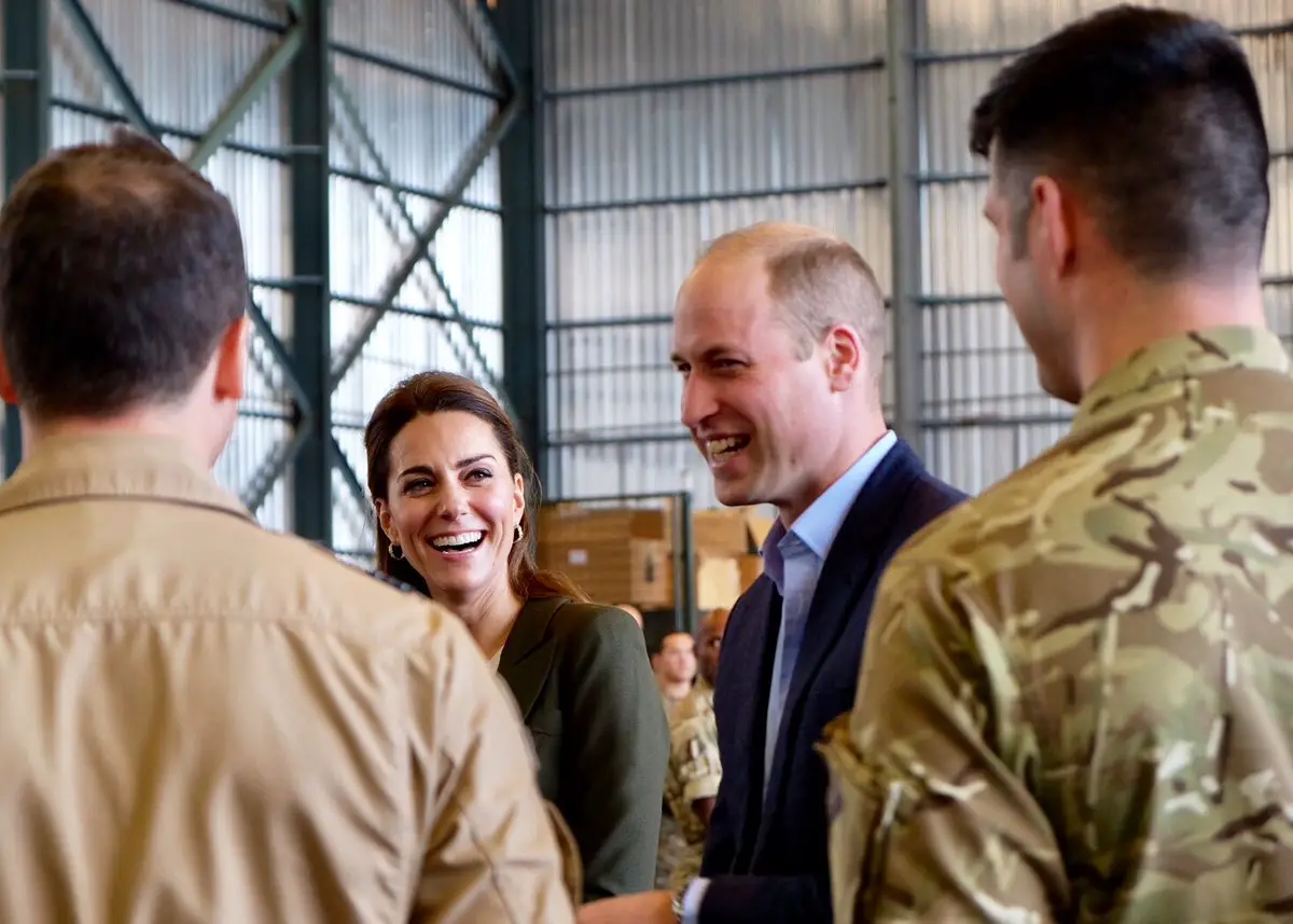 The Duke and Duchess of Cambridge met with British armed forces deployed in Cyprus