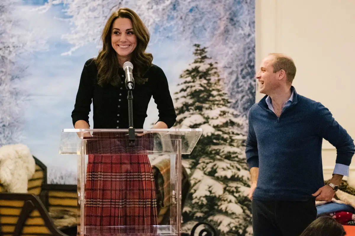The Duchess of Cambridge gave a speech at the Christmas party for the familiies of armed forces