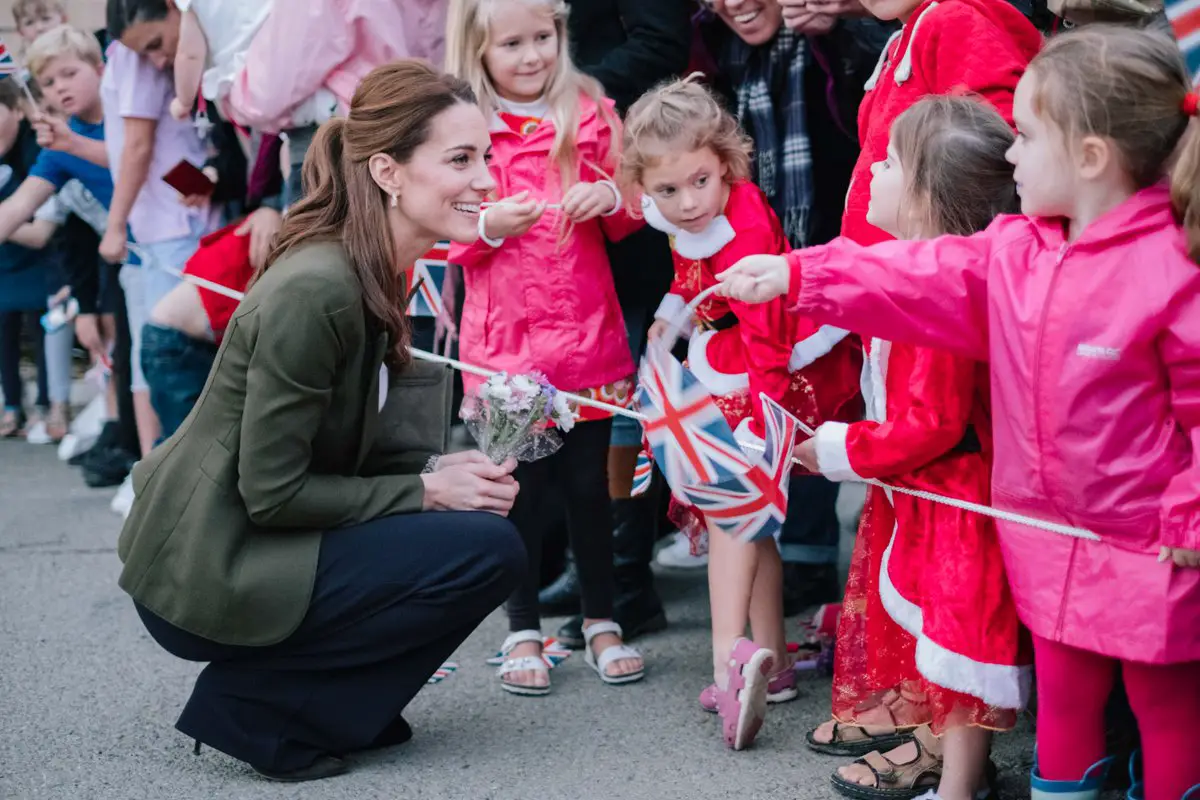 The Duke and Duchess of Cambridge met people living on the base and members of the local community in Cyprus