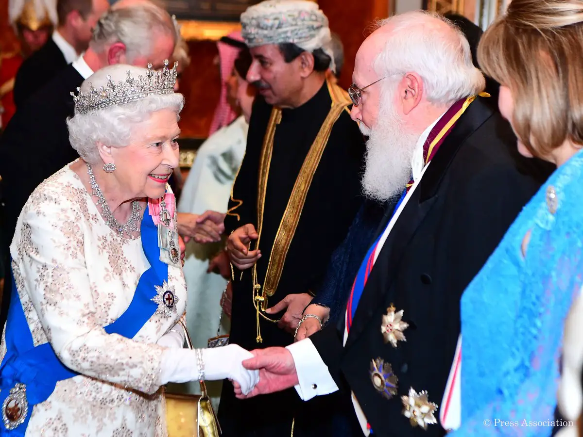 Every year in December, Queen Elizabeth II hosts a reception for the Diplomatic Corps, Ambassadors and High Commissioners, based in London