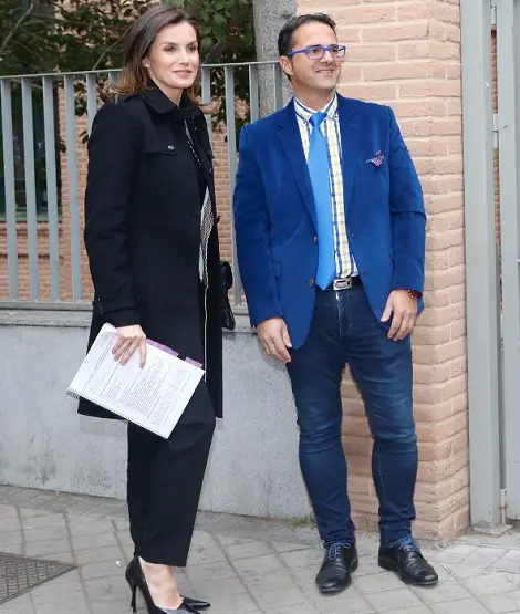 Queen Letizia of Spain Kept it Professional for FEDER Meeting (5)