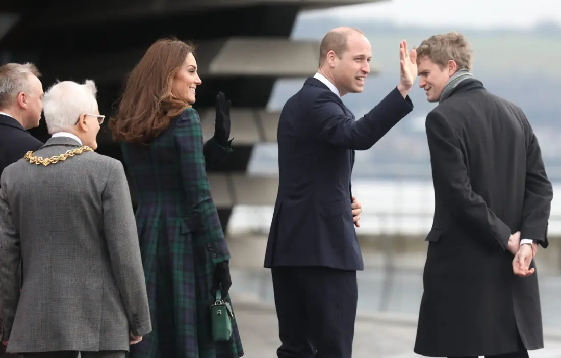 The Duke and Duchess of Cambridge in Dundee Sctoland to open V&A Dundee Museum