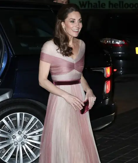 Duchess of Cambridge at 100WF Gala Dinner in Gucci Gown