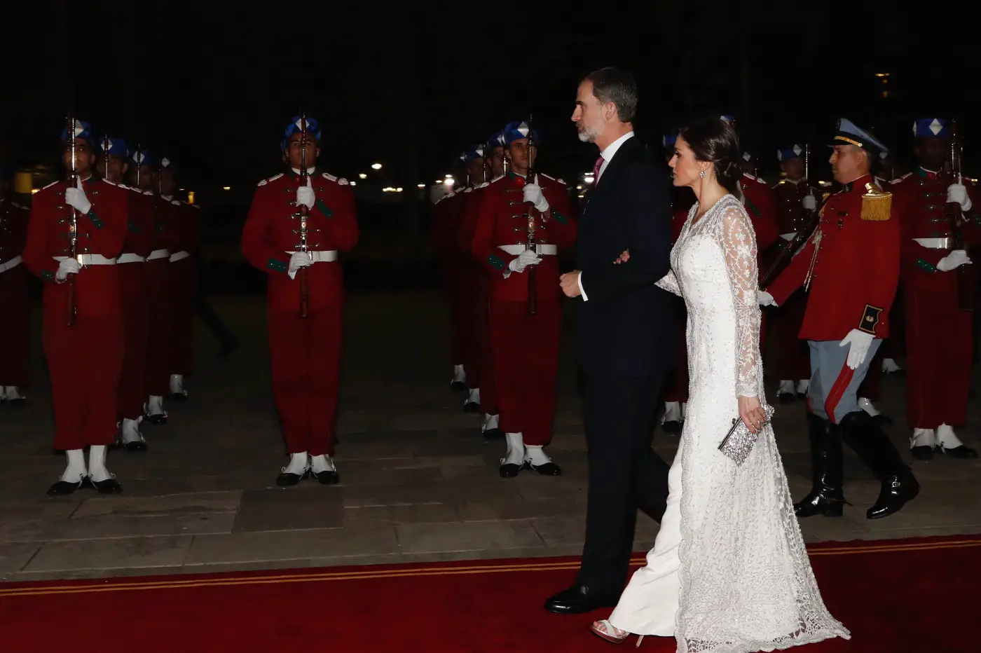 Felipe and Letizia joined Morocco King for Gala Dinner