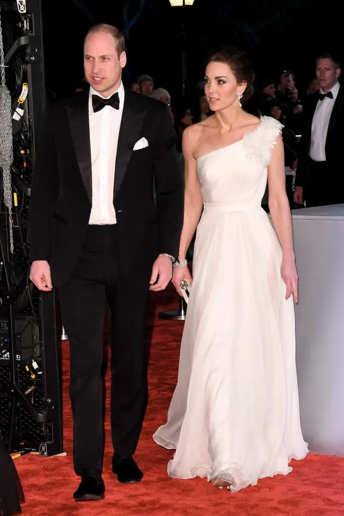 The Duchess of Cambridge joined Stars at BAFTA in a Showstopping White ...