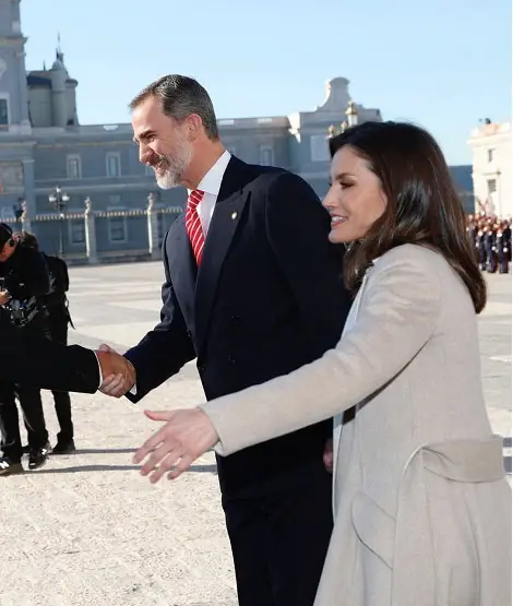 Queen Letizia welcomed Peru President in Madrid 2