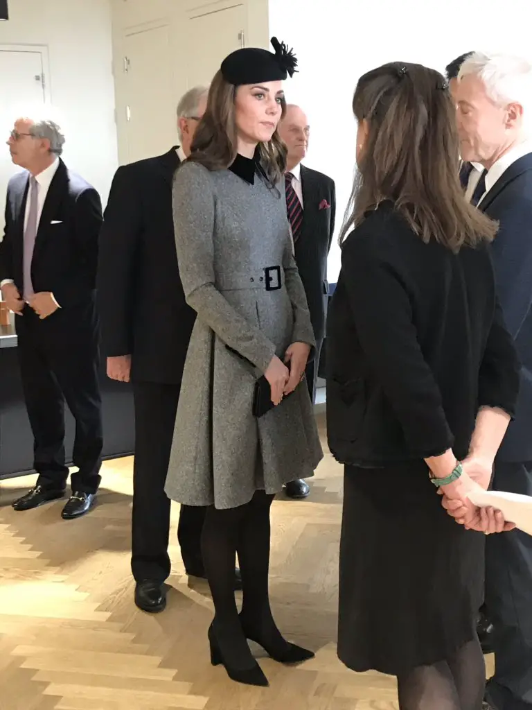 The Duchess of Cambridge joined Her Majesty at Kings Collece London