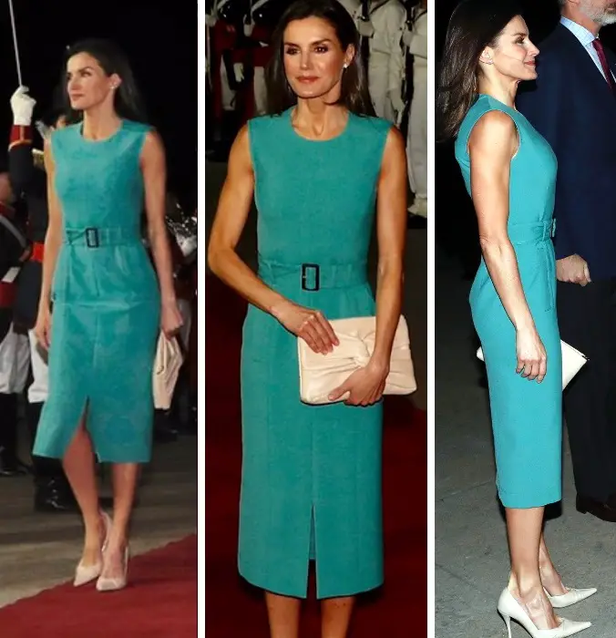 Queen Letizia in Lovely Shade of Green to Start Argentina State Visit ...
