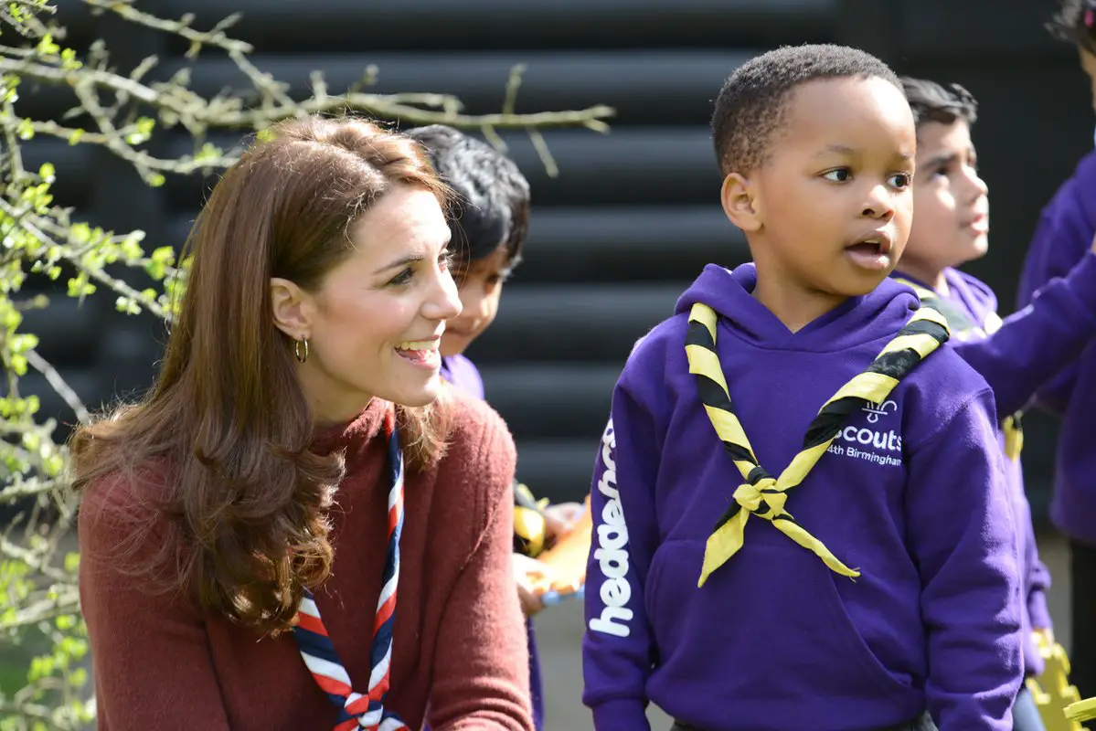 The Duchess ofCambridge was a brownie along with her sister Pippa during her childhood