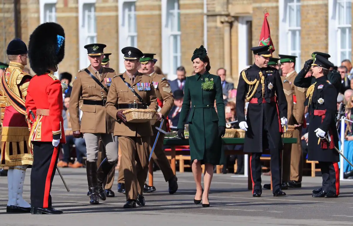 The Princess of Wales has attended the St. Patrick's day parade regularly every year since beocming the member of the British Royal Family