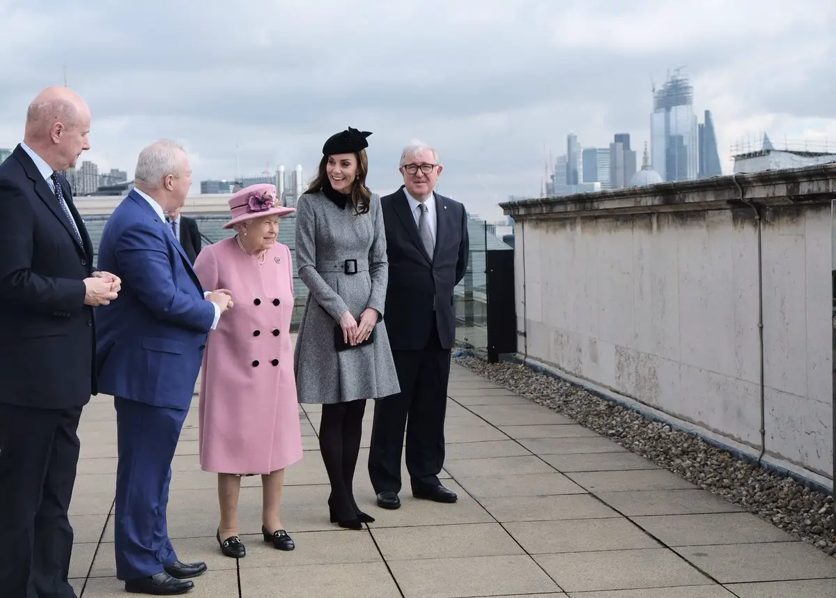 The Duchess of Cambridge joined Her Majesty The Queen at Kings Collece London