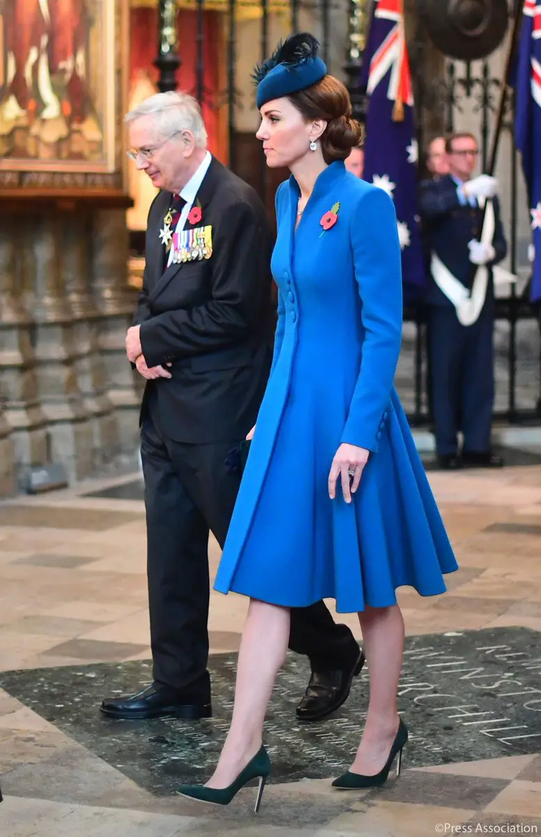 The Duchess of Cambridge attended Anzac Day Service | RegalFille ...