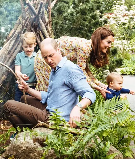Duke and Duchess of Cambridge took kids to Back to Nature GArden 3 Copy