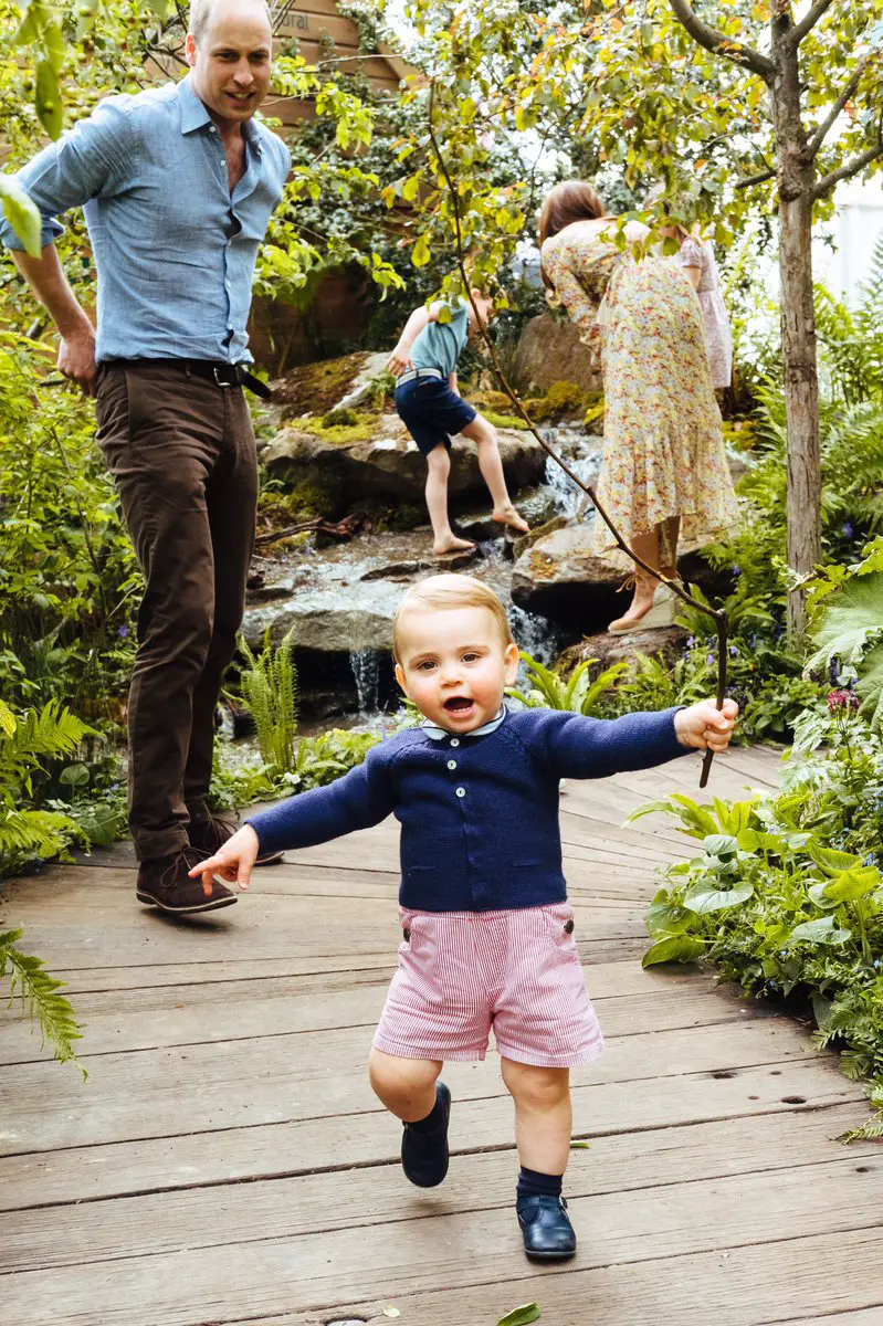 Louis the only one year toddler is already up and about, running and keeping his parents on the toe
