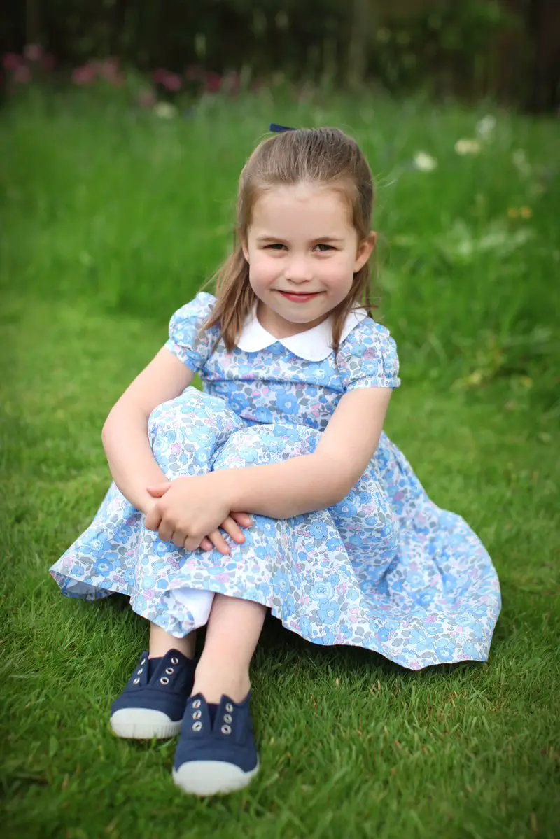 Princess Charlotte of Cambridges fourth birthday portrait
