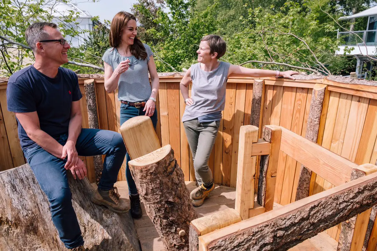 The Duchess of Cambridge Gave Final Touches to Her Back to Nature Garden