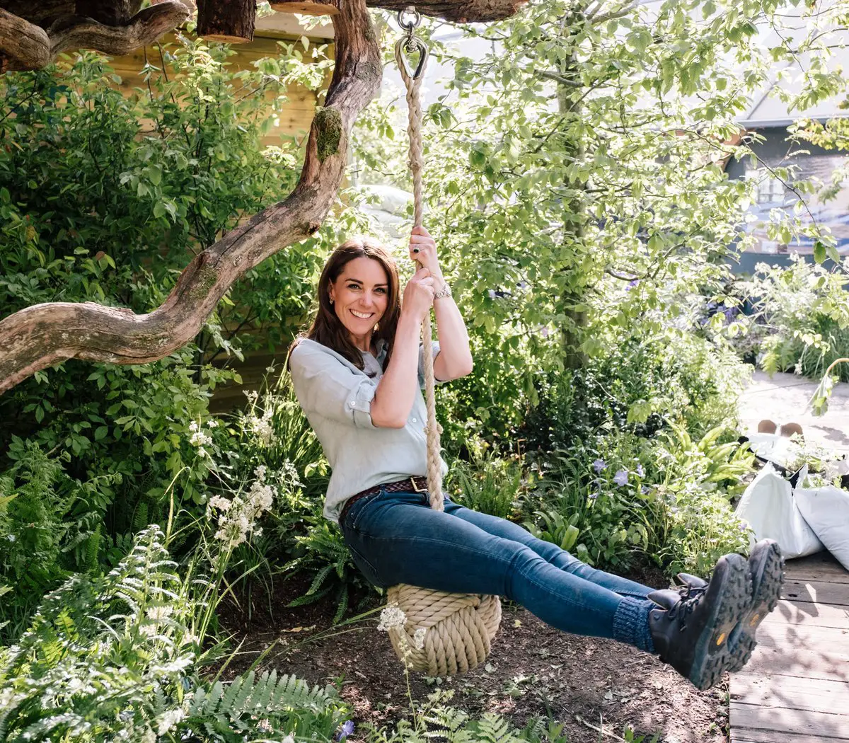 The Duchess of Cambridge Gave Final Touches to Her Back to Nature Garden
