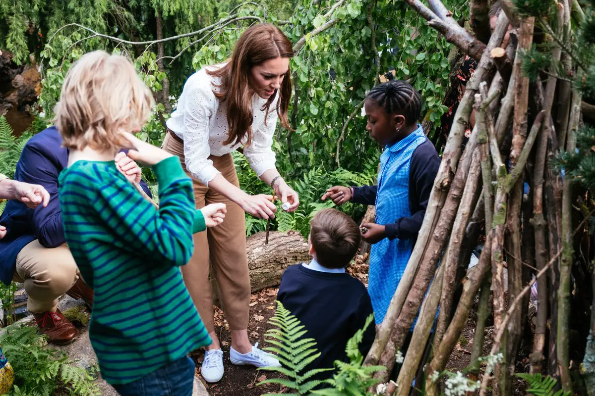 The Duchess of Cambridge Made a Final Visit to Her Garden Before It Opens for Public