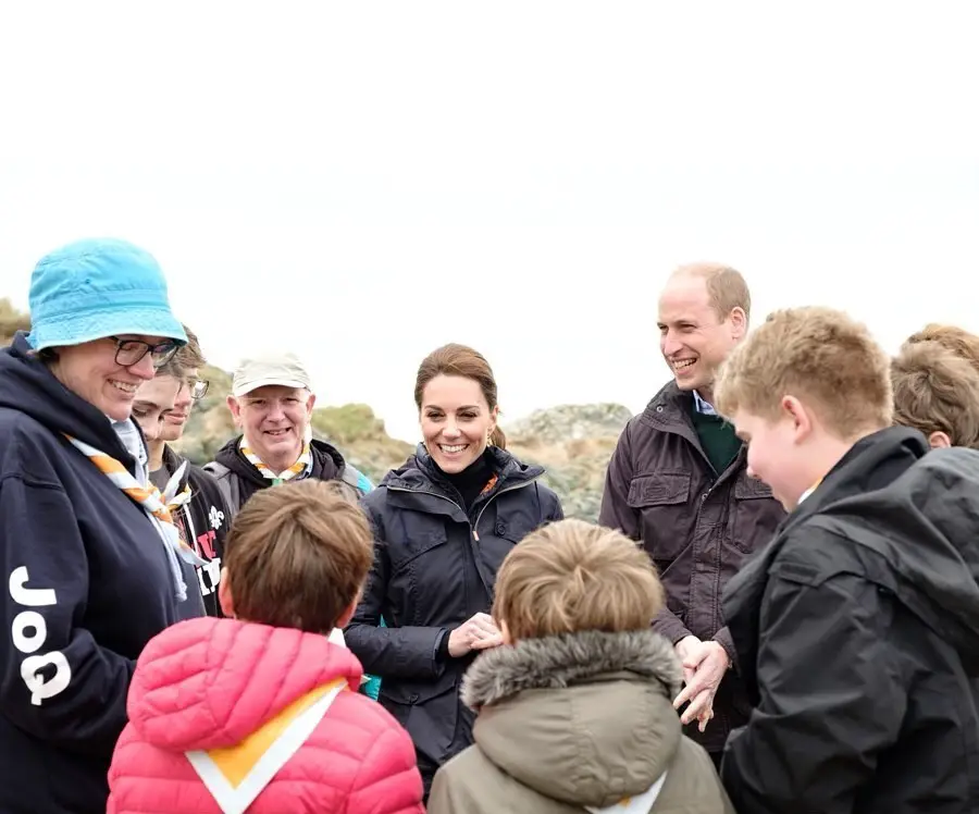 The Duke and Duchess of Cambridge visited Newborough Beach