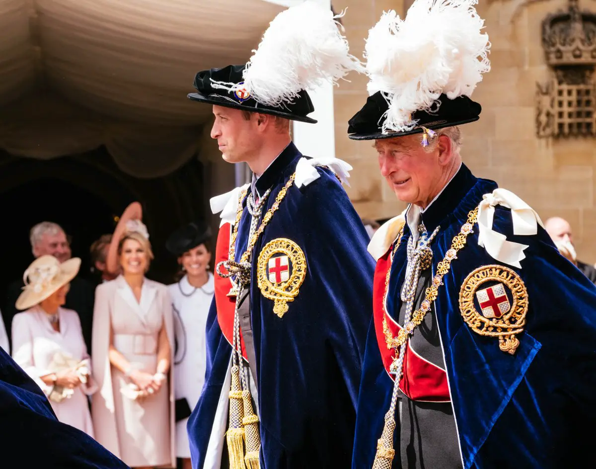 The Duke and Duchess of Cambridge at The Order of Garter Service