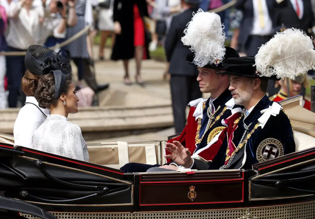 Queen Letizia and The Duchess of Cambridge shared a carriage ride after the Order of Garter Service 