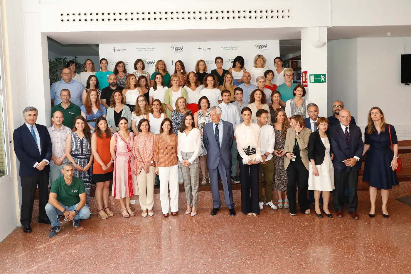 Queen Letizia at Foundation against cancer meeting