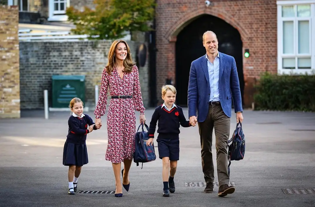 The Duke and Duchess of Cambridge accompanied Princess Charlotte to her first Day of School