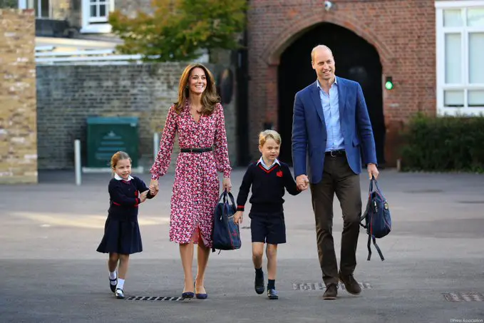 The Duke and Duchess of Cambridge took Princess Charlotte to her first day of school