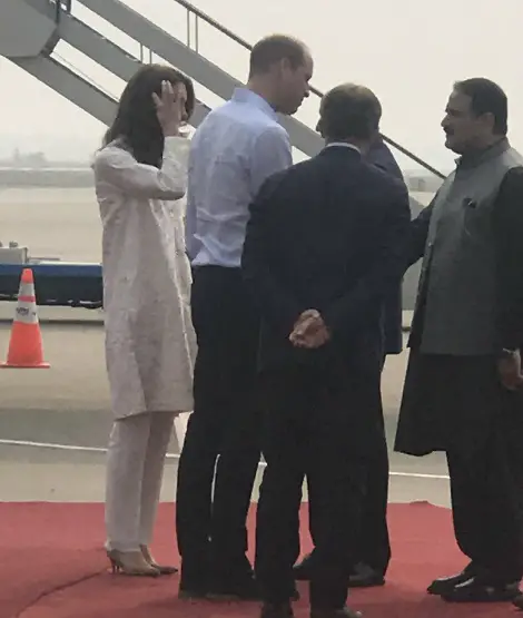 Duke and Duchess of Cambridge arrived in Lahore Pakistan.