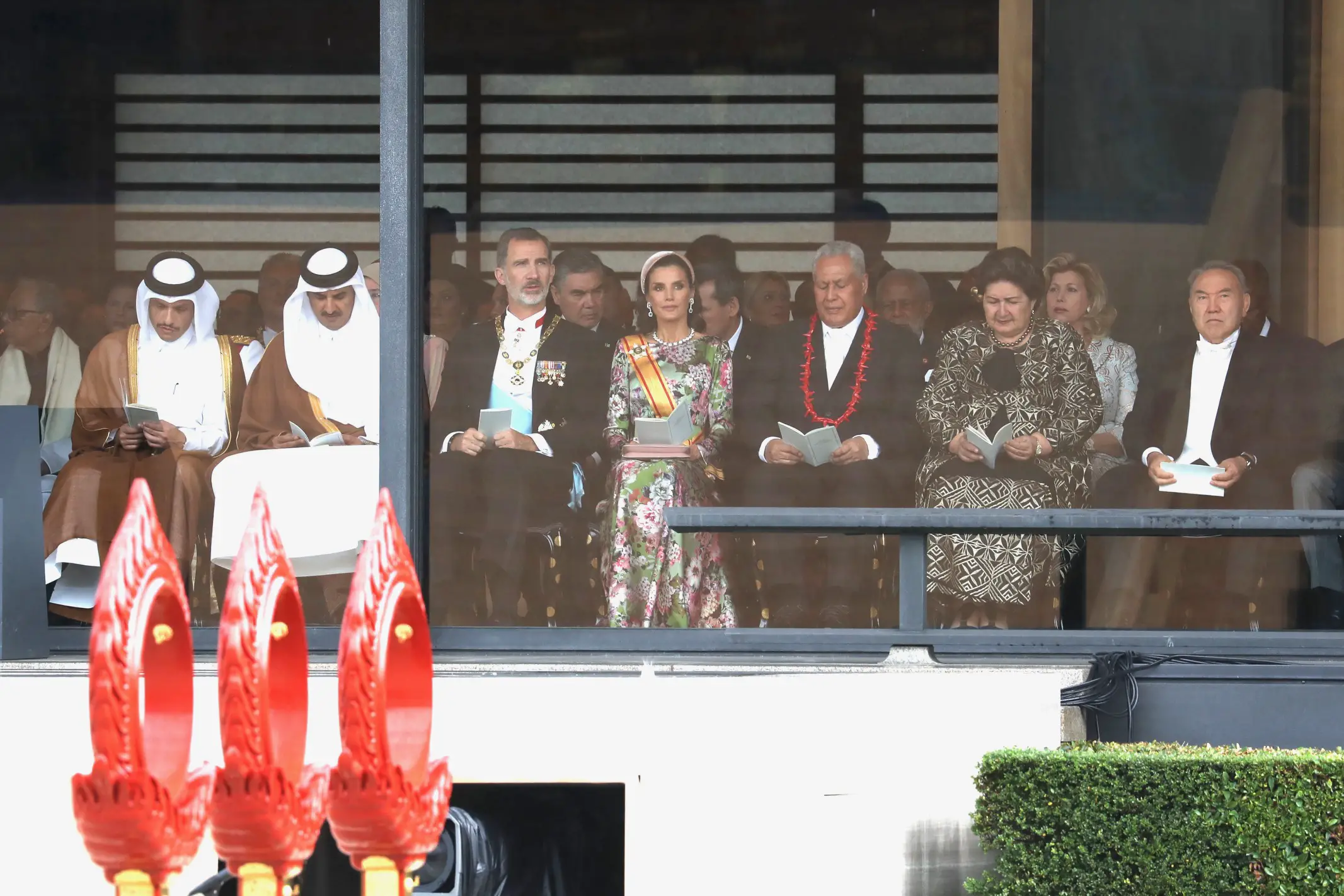 King Felipe and Queen Letizia at the Enthronement ceremony of Japanese Emperor